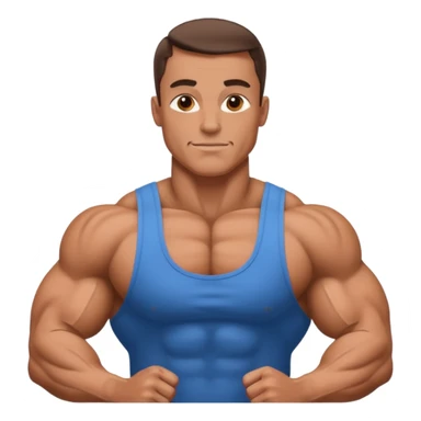 bodybuilder posing sticker