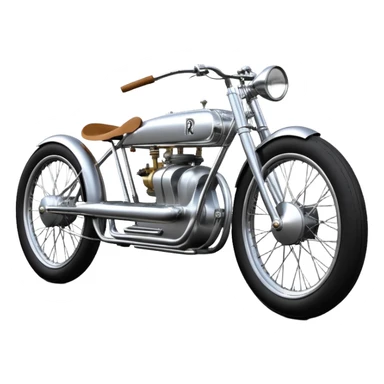  1955 Rolls Royce lowered powerful motorcycle engined silver ghost C-3PO racing cyclekart with advanced rugged independent suspension, power steering and disc brakes  sticker