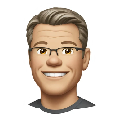 Matt Damon thumbs up sticker