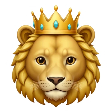 León con corona sticker