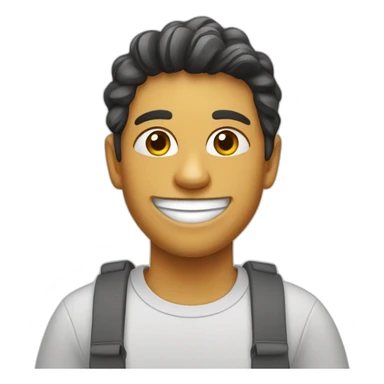 L'émoji sourire avec 2 bouches sticker