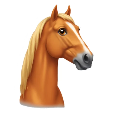 Orange Horse  sticker