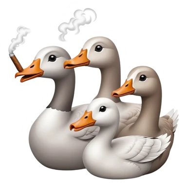 3 gooses smoking blunt sticker