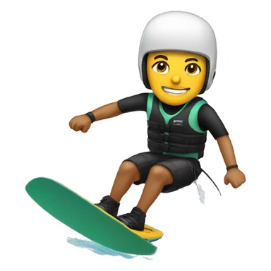 Wakeboard rider sticker