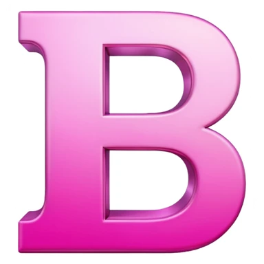 mix color pinks 3d letter p sticker