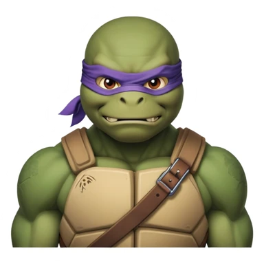 Hun from Teenage Mutant Ninja Turtles, muscular gang leader sticker