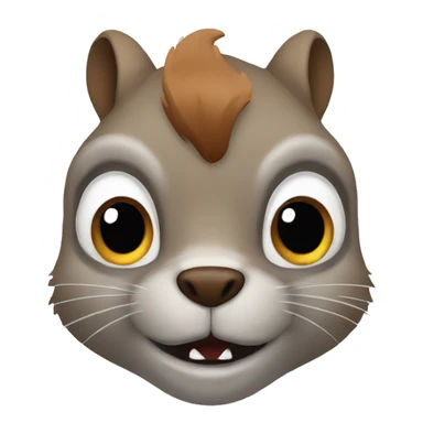 squirrel Fear sticker