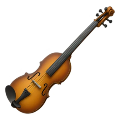 a two-stringed bowed instrument with a lower register sticker