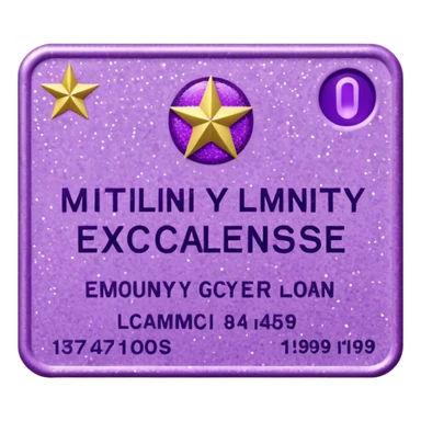 patente militar baixa roxa com glitter sticker