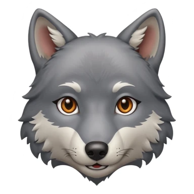 • Wolf 2 – Loving heart sticker