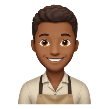 black man Café Barista sticker