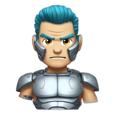 Cyborg FRANKY; Super FRANKY; strong; iron; folder sticker
