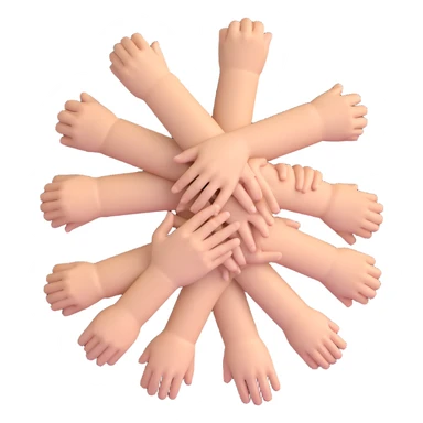 a handpile, several hands stacked together sticker