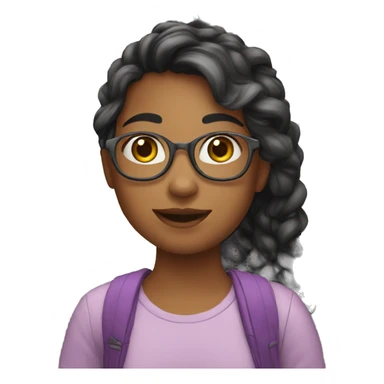 girl who is enjoying imagine sticker