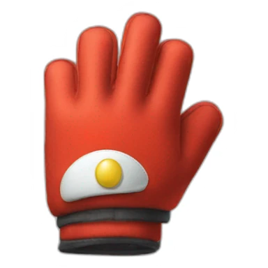 super mario glove single finger pointing sticker