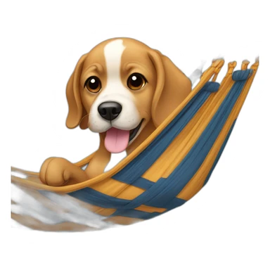 Chien hamac sticker