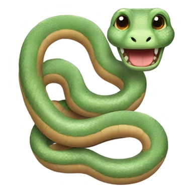 Cute snake with legs and feet sticker