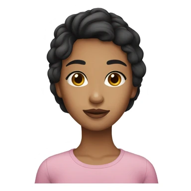 Girl with olive skin and dark hair sticker