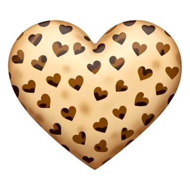 Cheetah print heart sticker