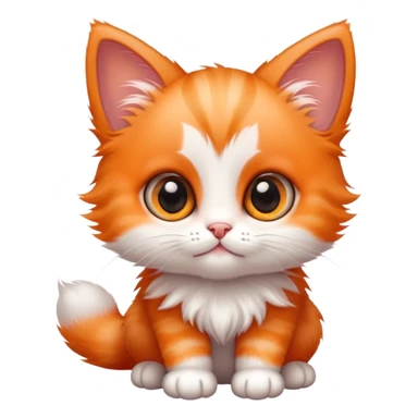 baby kitten with huge eyes and tiny paws sticker