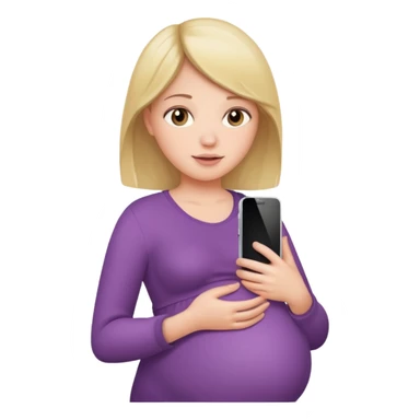 A pregnant girl iPhone  sticker