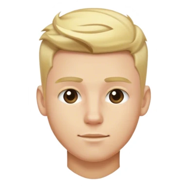 blonde male hairstyles sticker