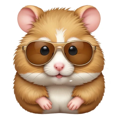Hamster wearing sunglasses  sticker