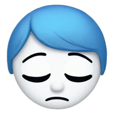 Crying a pool of tears sticker