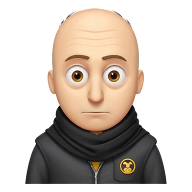 Despicable Me Gru with a big nose sticker