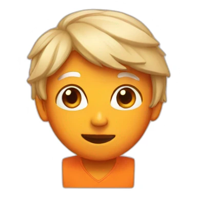 orange pim pam sticker