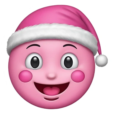 Chrismas cute pink emojis sticker