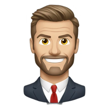 David beckham on social media sticker