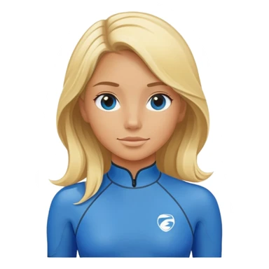 beautiful girl surfer sticker