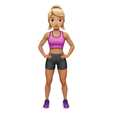 original Gym Girl vertical image sticker