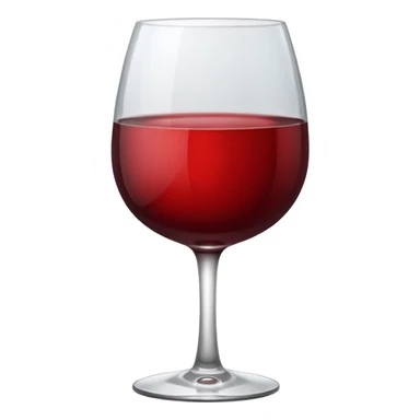 red wine glass sticker
