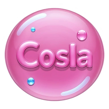 The name Crystal in pink bubble letters sticker