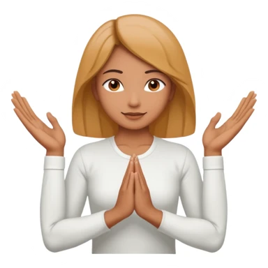 namaste arms white sleeves sticker