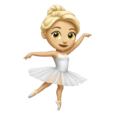 blond ballet dancer sticker