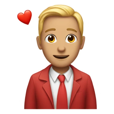 Corazón con un moño sticker