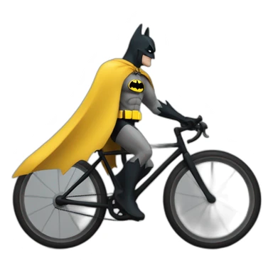 Batman en bicicleta con el nombre de Jorge sticker
