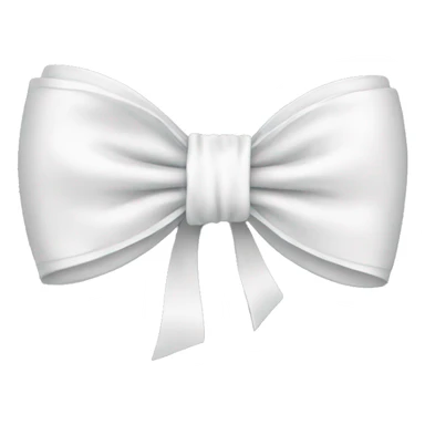 White bow sticker