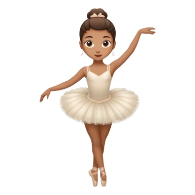 a capuchino head and the body ballerina and add face sticker
