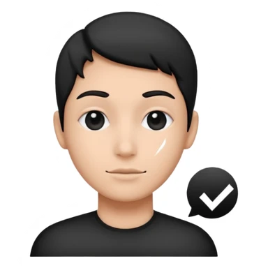 Quitale la cara y pon un check sticker