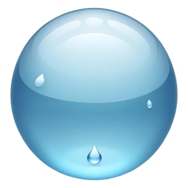 Pale raindrop  sticker