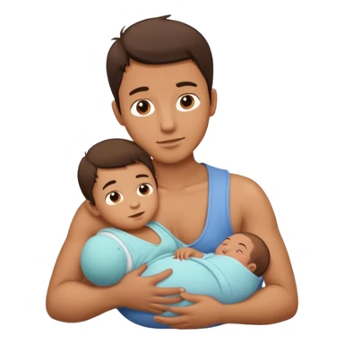 breastfeeding man sticker