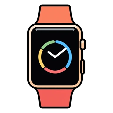 Apple brand smartwatch tracking rice consumption sticker