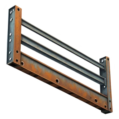 Steel beam for construction sticker