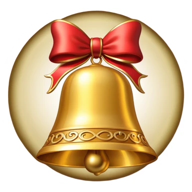 Christmas bell sticker