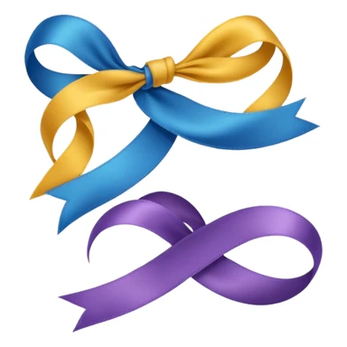 Ribbon of same design in all colors sticker