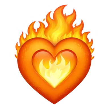 Fiery Heart sticker